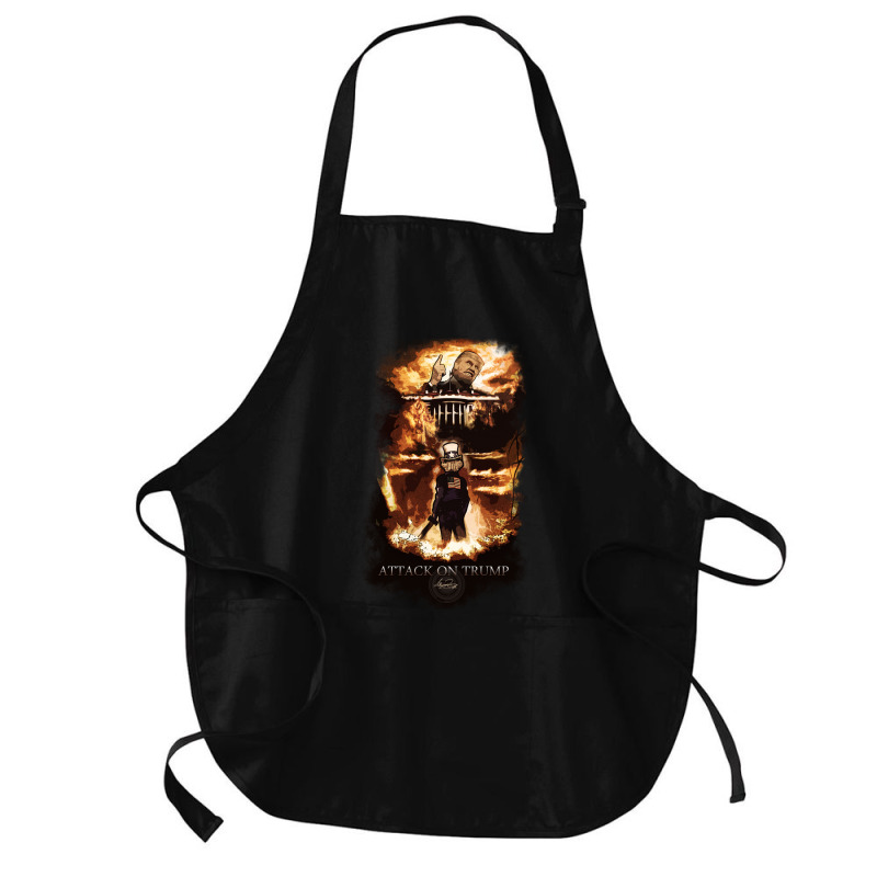 Attack On Trump Medium-length Apron | Artistshot