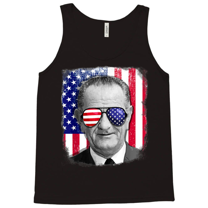 Lyndon B Johnson Us Flag Tshirt 4th Of July Tank Top by Sowells | Artistshot