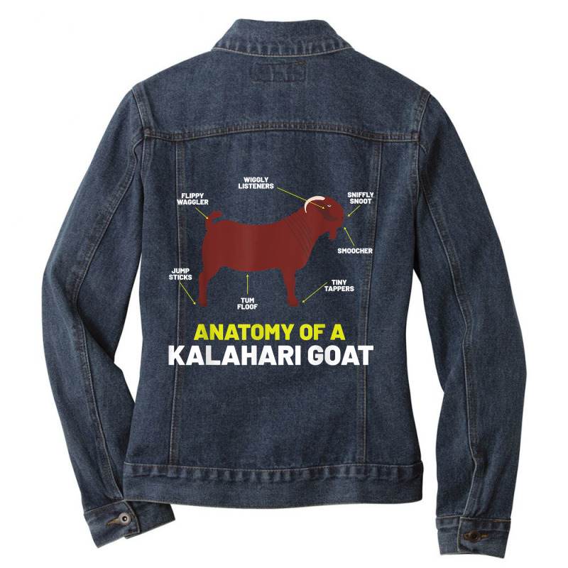 Goat Lovers Apparel Pet Meme Animal Pun Funny Kalahari Goat Ladies Denim Jacket by PhoebeHaggett | Artistshot