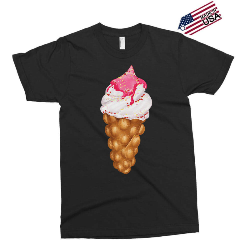 Bubble Waffle Ice Cream T  Shirt Egg Bubble Waffle Vanilla Ice Cream W Exclusive T-shirt by ebertlance489 | Artistshot