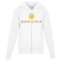 Vintage Sonoma California Sunshine T Shirt Youth Zipper Hoodie | Artistshot