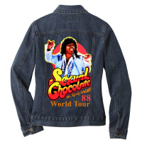 Randy Chocolate Ladies Denim Jacket | Artistshot