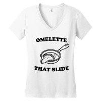 Omelette That Slide Women's V-neck T-shirt | Artistshot