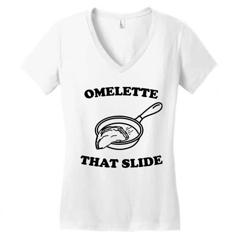 Omelette That Slide Women's V-Neck T-Shirt by Nay | Artistshot