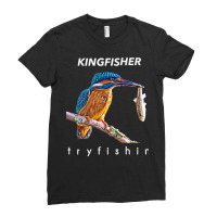 Tryfishin Kingfisher Fishing T Shirt Ladies Fitted T-shirt | Artistshot