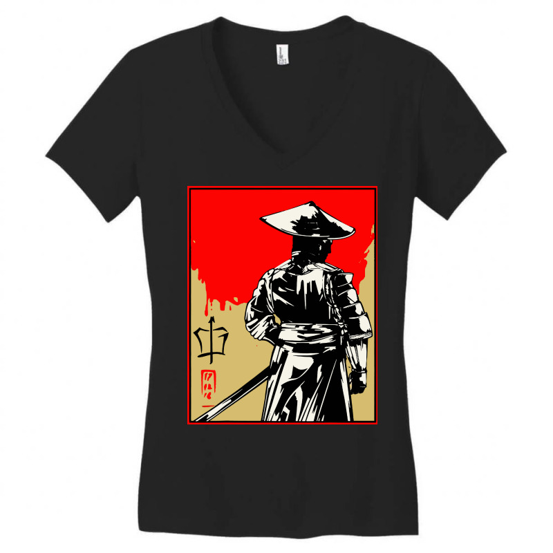 Samurai Costume Women's V-neck T-shirt | Artistshot