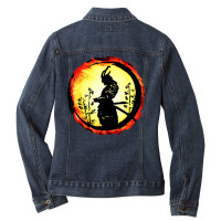 Samurai Bushido Tee Japan Ladies Denim Jacket | Artistshot