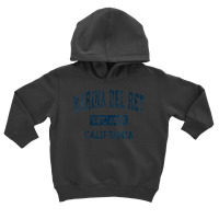 Womens Marina Del Rey California Ca Vintage Sports Design Navy V Neck Toddler Hoodie | Artistshot