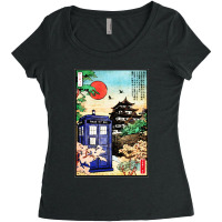 Tardis In Japan Women's Triblend Scoop T-shirt | Artistshot