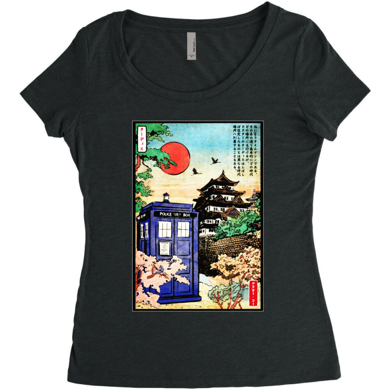 Tardis In Japan Women's Triblend Scoop T-shirt | Artistshot