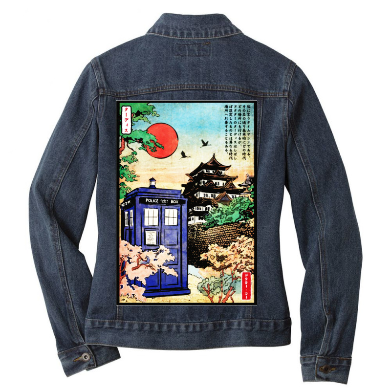 Tardis In Japan Ladies Denim Jacket | Artistshot