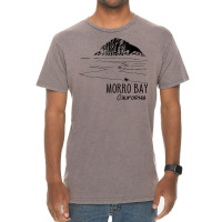 Womens Morro Bay California Morro Rock Ca Silhouette Tourist Design V Vintage T-shirt | Artistshot