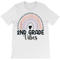 Second Grade Vibes Back To School Rainbow Teacher Boys Girls T Shirt T-shirt | Artistshot