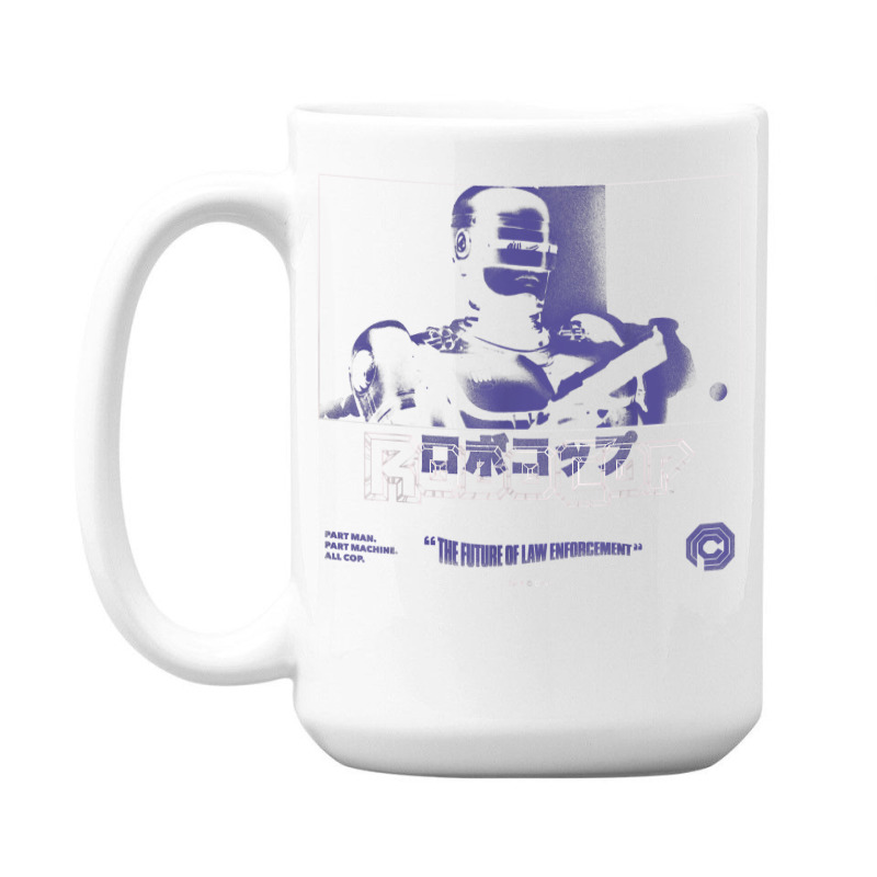 Robocop Part Man Part Machine All Cop Kanji Poster T Shirt 15 Oz Coffee Mug | Artistshot