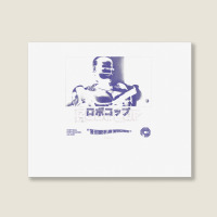 Robocop Part Man Part Machine All Cop Kanji Poster T Shirt Landscape Canvas Print | Artistshot