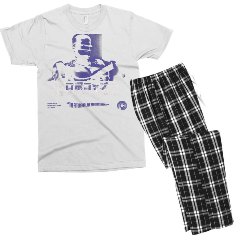 Robocop Part Man Part Machine All Cop Kanji Poster T Shirt Men's T-shirt Pajama Set | Artistshot