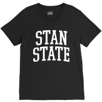 Stan State Athletic Arch College University Alumni T Shirt V-neck Tee | Artistshot