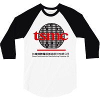 Tsmc Taiwan Semiconductor Company With Subtitles 3/4 Sleeve Shirt | Artistshot