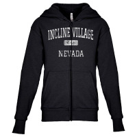 Incline Village Nevada Nv Vintage T Shirt Youth Zipper Hoodie | Artistshot