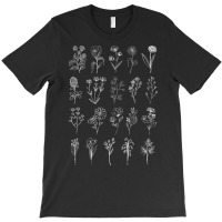 Vintage Inspired Flower Botanical Chart Naturalist T Shirt T-shirt | Artistshot