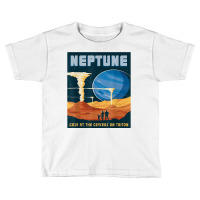 Retro Neptune Gaze At The Geysers On Triton Space Tourism T Shirt Toddler T-shirt | Artistshot