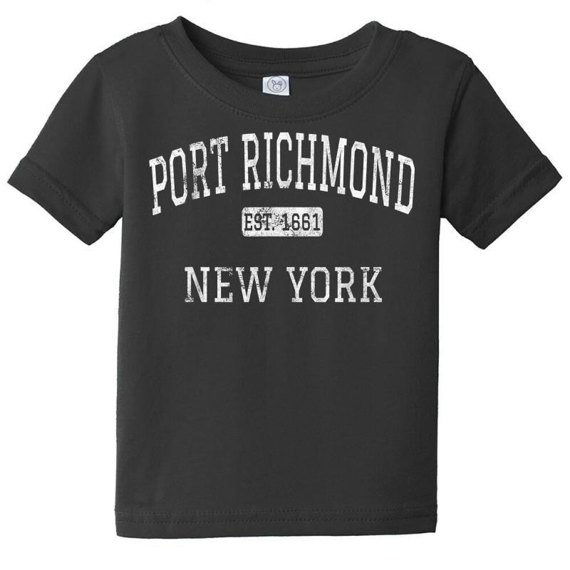 Port Richmond New York Staten Island Ny Vintage T Shirt Baby Tee by kryloxsiriaso4 | Artistshot