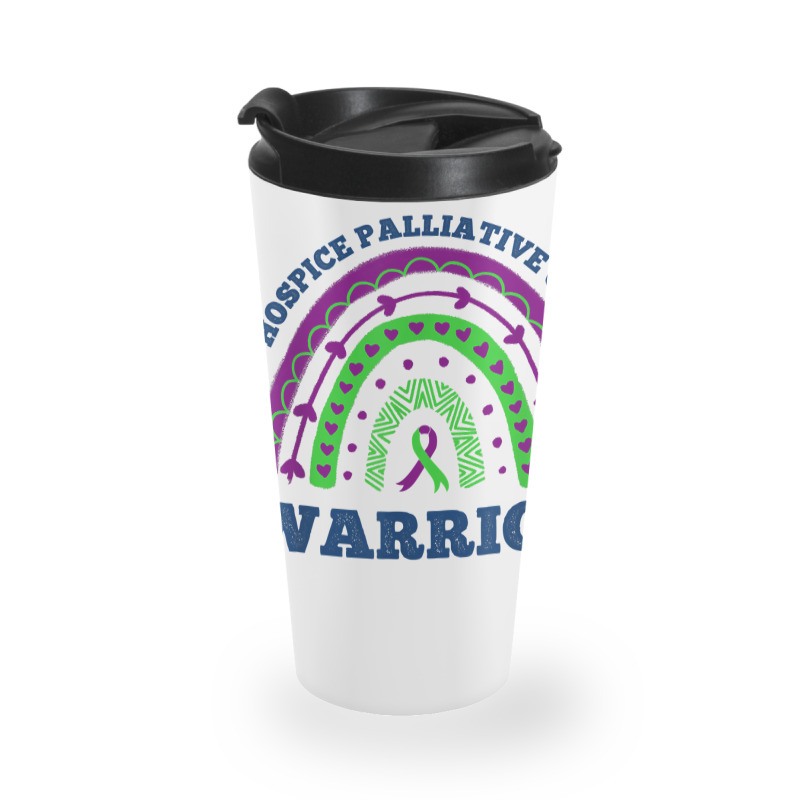 Rainbow Warrior Hospice Palliative Care Awareness T Shirt Travel Mug | Artistshot