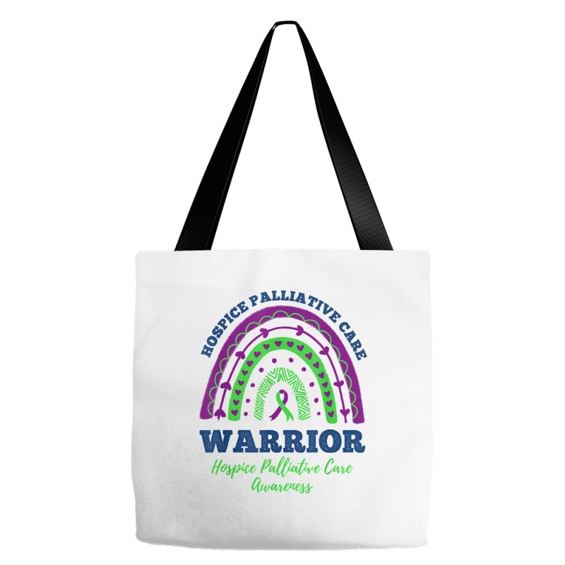 Rainbow Warrior Hospice Palliative Care Awareness T Shirt Tote Bags | Artistshot