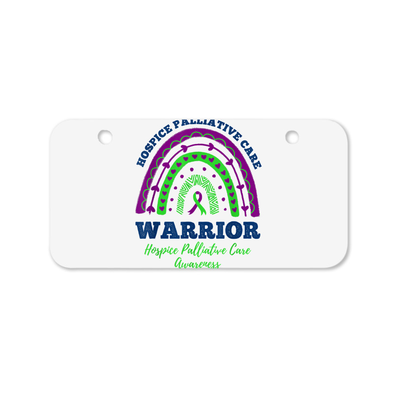 Rainbow Warrior Hospice Palliative Care Awareness T Shirt Bicycle License Plate | Artistshot