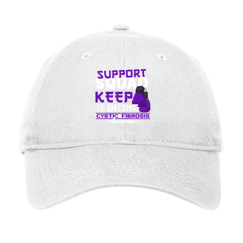 Awareness Support Squad I Lung Infections & Cystic Fibrosis T Shirt Adjustable Cap | Artistshot