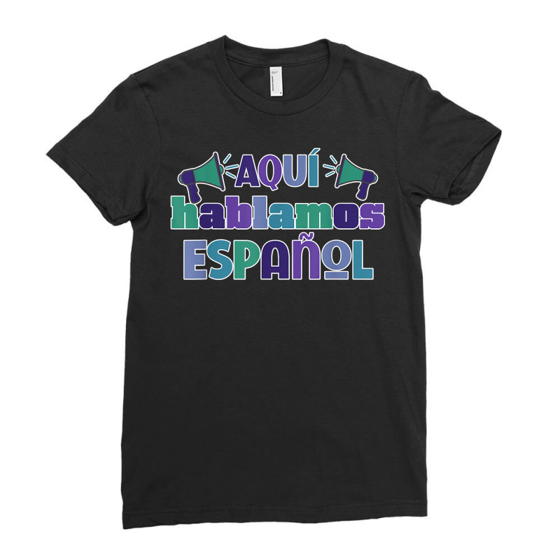 Se Habla Espanol Maestra Bilingue T Shirt Ladies Fitted T-Shirt by Sowells | Artistshot