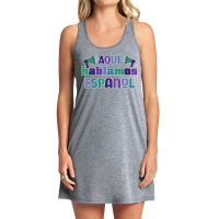 Se Habla Espanol Maestra Bilingue T Shirt Tank Dress | Artistshot