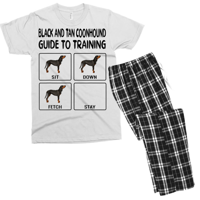 Black And Tan Coonhound Guide To Training Dog Obedience T Shirt Men's T-shirt Pajama Set by puawhla | Artistshot