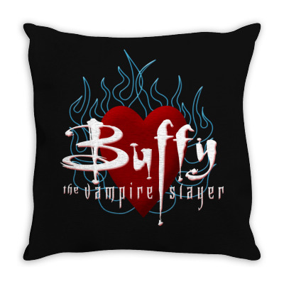 Buffy The Vampire Slayer Throw Pillow Designed By Ewanhunt