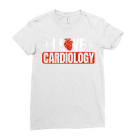 I Love Cardiology Cardiologist Doctor Ekg Cardiac Nurse Ladies Fitted T-shirt | Artistshot