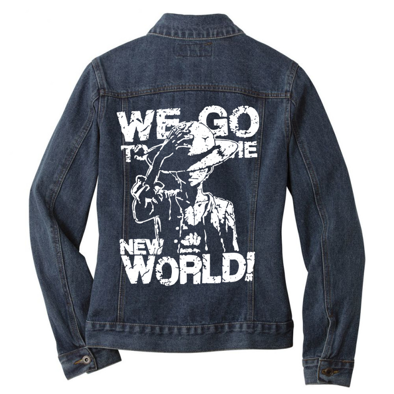 We Go To The New World Ladies Denim Jacket | Artistshot