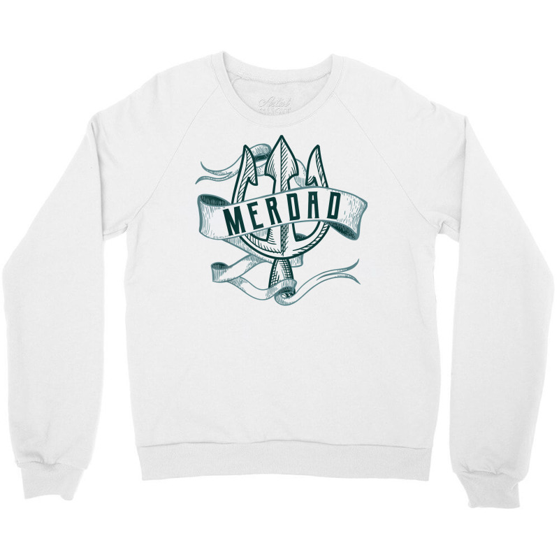 Mens Merdad Shirt Trident Mermaid Dad Tshirt Crewneck Sweatshirt | Artistshot