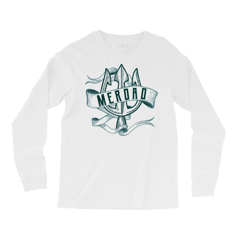 Mens Merdad Shirt Trident Mermaid Dad Tshirt Long Sleeve Shirts | Artistshot