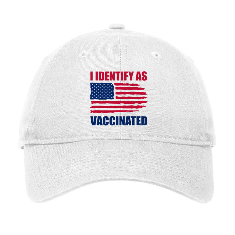 I Identify As Vaccinated Adjustable Cap by Zero_art | Artistshot