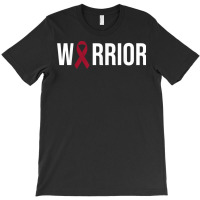 Multiple Myeloma Awareness Burgundy Ribbon Warrior T Shirt T-shirt | Artistshot