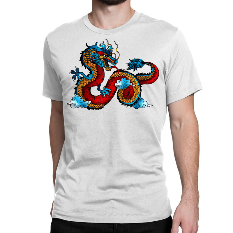 Beautiful Chinese Dragon In The Clouds Art T Shirt Classic T-shirt | Artistshot