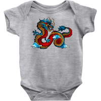 Beautiful Chinese Dragon In The Clouds Art T Shirt Baby Bodysuit | Artistshot