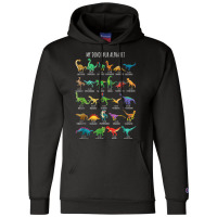 My Dinosaur Alphabet, Lover Dino, Funny T Rex T Shirt Champion Hoodie | Artistshot