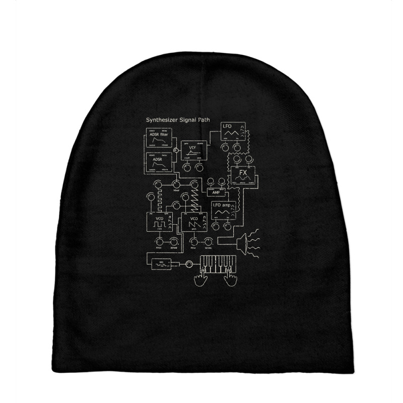 Modular Synthesizer Electronic Musician T Shirt Baby Beanies | Artistshot