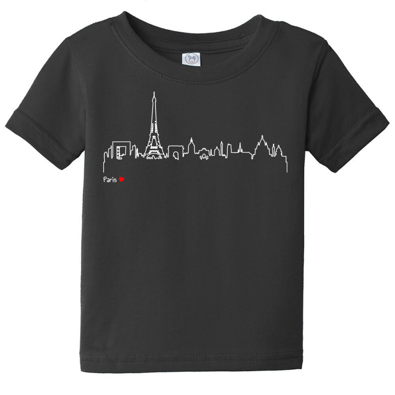 Paris Eiffel Tower Panorama Souvenir T Shirt Baby Tee | Artistshot