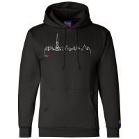 Paris Eiffel Tower Panorama Souvenir T Shirt Champion Hoodie | Artistshot