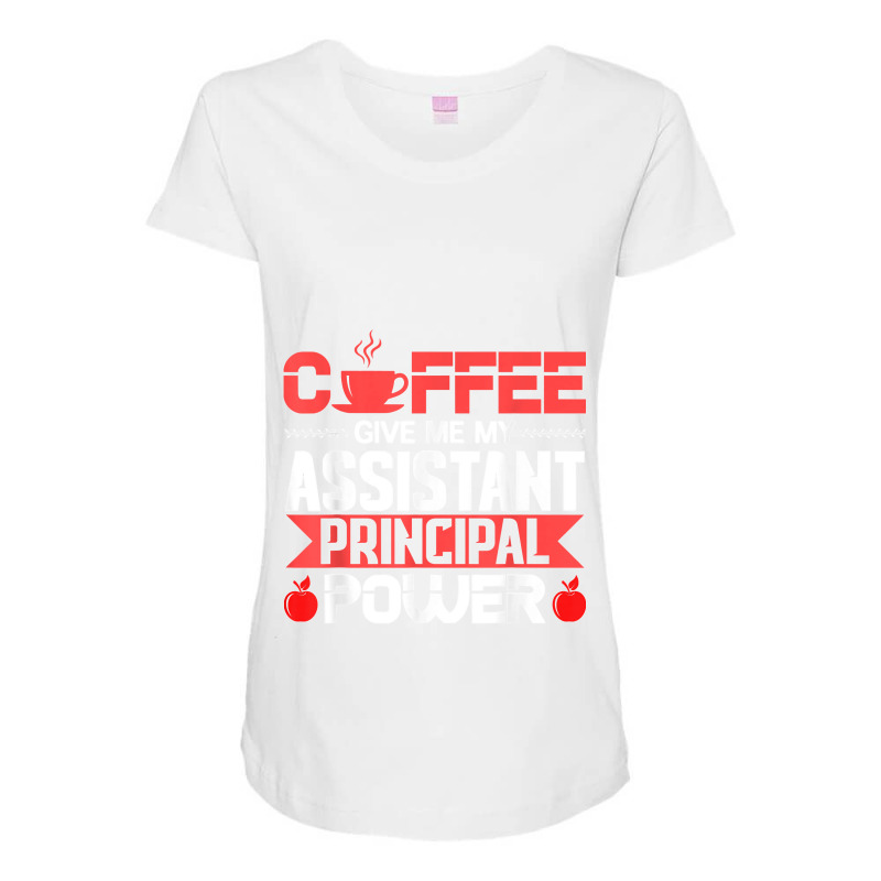 Assistant Principal School Head Teacher Headmistress T Shirt Maternity Scoop Neck T-shirt by CharlesLCross | Artistshot