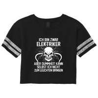 Ich Bin Zwar Elektriker Spruch Manner Scorecard Crop Tee | Artistshot