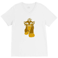 Lion King V-neck Tee | Artistshot