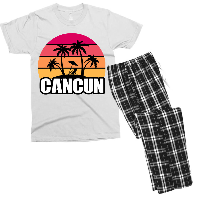 Cancun Mexico Men's T-shirt Pajama Set | Artistshot